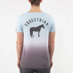 Irideon Women's Dip Dye Equestrian Swing Tee - Energy Blue 9 Irideon Women's Dip Dye Equestrian Swing Tee - Energy Blue -Equestrian Equipment 481838 800 800