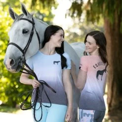 Irideon Women's Dip Dye Equestrian Swing Tee - Energy Blue 11 Irideon Women's Dip Dye Equestrian Swing Tee - Energy Blue -Equestrian Equipment 481840 800 800