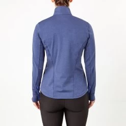 Irideon Women's Radiant Half Zip Top - Denim -Equestrian Equipment 482704 800 800