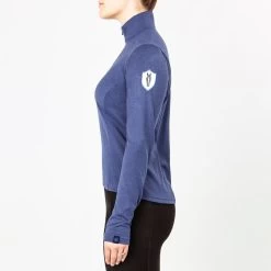 Irideon Women's Radiant Half Zip Top - Denim -Equestrian Equipment 482705 800 800