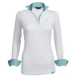 Tredstep Women's Solo Milan Long Sleeve Competition Shirt - Cashmere Blue