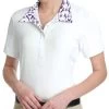 Romfh Women's Lindsay Short Sleeve Show Shirt - White/Unicorn Garden -Equestrian Equipment 489777 800 800