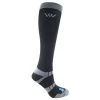 Woof Wear Long Bamboo Sock 2 Pairs - Black -Equestrian Equipment 494065 800 800