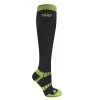 Woof Wear Winter Riding Sock 2 Pairs - Navy/Lime -Equestrian Equipment 494634 800 800