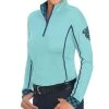 Romfh Women's Chill Factor Long Sleeve Sun Shirt - Bleached Aqua/Aegean Blue -Equestrian Equipment 494857 800 800