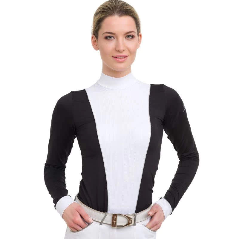 Cavalliera Women's Queen Long Sleeve Show Shirt - Black 3 Cavalliera Women's Queen Long Sleeve Show Shirt - Black