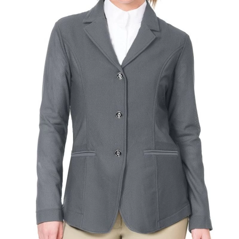 Ovation Women's Signature AirFlex 3-Button Show Coat - Grey 3 Ovation Women's Signature AirFlex 3-Button Show Coat - Grey