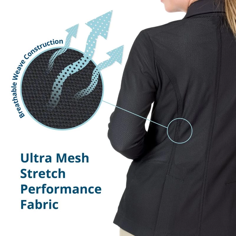 Ovation Women's Signature AirFlex 3-Button Show Coat - Grey 4 Ovation Women's Signature AirFlex 3-Button Show Coat - Grey - Image 2