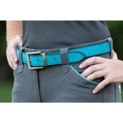 Perri's 2-in-1 Leather Suede Reversible Belt - Havana/Turquoise -Equestrian Equipment 502948 800 800
