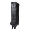 Horze Kids' Billie Synthetic Half Chaps - Black -Equestrian Equipment 505613 800 800