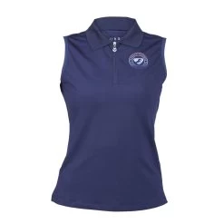 Shires Aubrion Women's Harrow Sleeveless Polo Shirt - Dark Navy