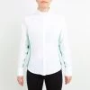 Irideon Women's Athena Long Sleeve Show Shirt - Bright White/Island Green 2 Irideon Women's Athena Long Sleeve Show Shirt - Bright White/Island Green -Equestrian Equipment 515931 800 800