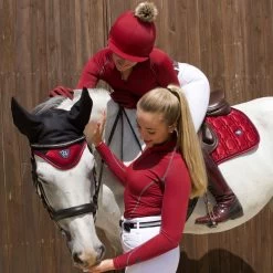 Woof Wear Women's Performance Quarter Zip Riding Shirt - Shiraz -Equestrian Equipment 516177 800 800