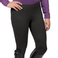 Ovation Women's Signature Knee Patch Flexion Tights - Black