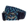 Ovation Signature Braided Stretch Belt - Navy/Royal/Reef 1 Ovation Signature Braided Stretch Belt - Navy/Royal/Reef -Equestrian Equipment 529733 800 800
