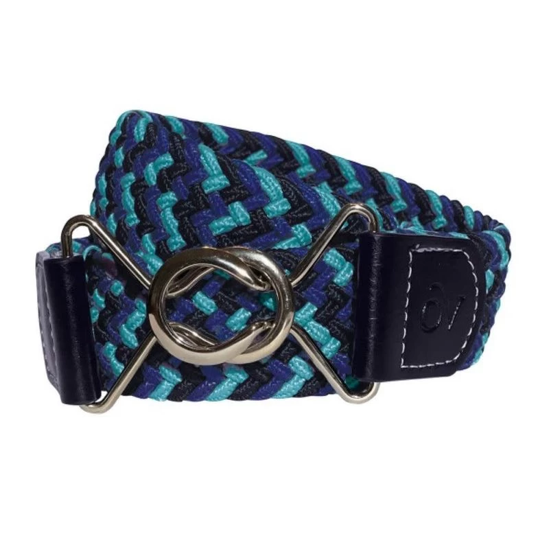 Ovation Signature Braided Stretch Belt - Navy/Royal/Reef 3 Ovation Signature Braided Stretch Belt - Navy/Royal/Reef