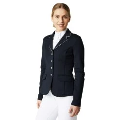 Horze Women's Martina Show Coat - Dark Navy/White 10 Horze Women's Martina Show Coat - Dark Navy/White -Equestrian Equipment 532885 800 800