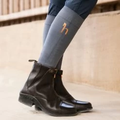 Horze Women's Rose Front Zip Paddock Boots - Dark Brown -Equestrian Equipment 533611 800 800