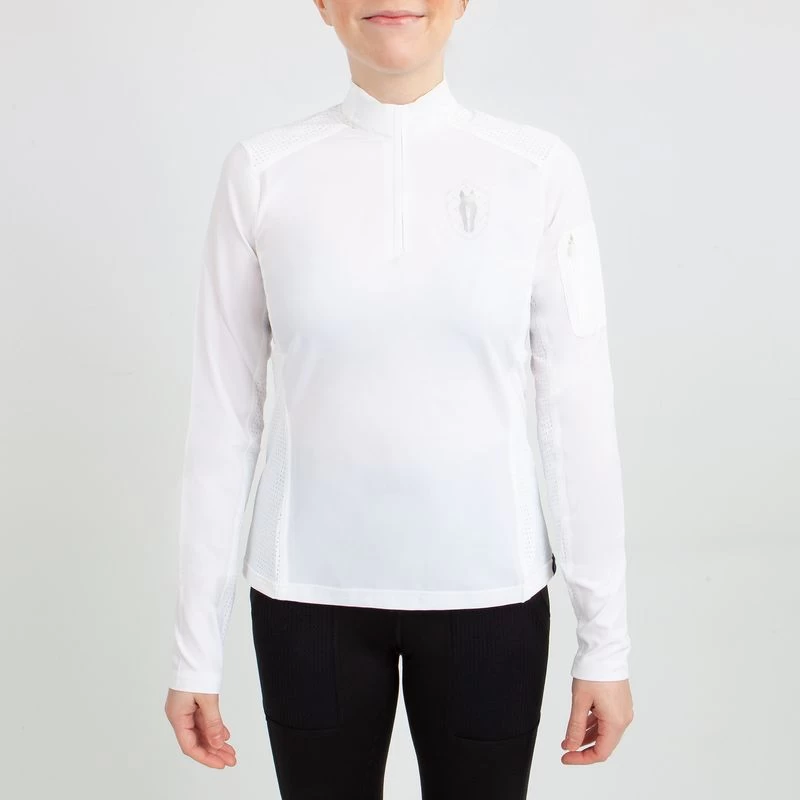 Irideon Kids' Luna Coolstretch Long Sleeve Jersey - White 4 Irideon Kids' Luna Coolstretch Long Sleeve Jersey - White - Image 2