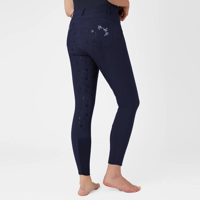 Horze Women's Kaitlin Full Seat Breeches - Peacoat Dark Blue 6 Horze Women's Kaitlin Full Seat Breeches - Peacoat Dark Blue - Image 4