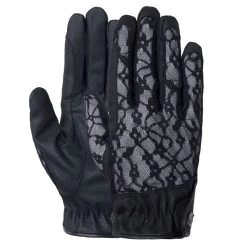 B Vertigo Women's Cooling Lace Riding Gloves - Black