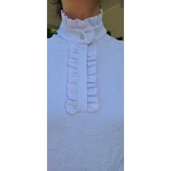 FITS Women's Ruffles II Show Shirt - White 9 FITS Women's Ruffles II Show Shirt - White -Equestrian Equipment 545689 800 800