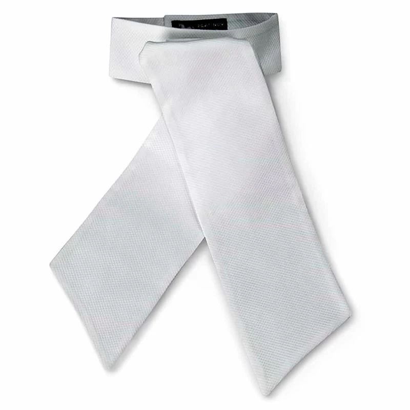 RJ Classics Camden Pre-Tied Stock Tie - White Cotton Pique 3 RJ Classics Camden Pre-Tied Stock Tie - White Cotton Pique