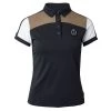 B Vertigo Women's Alessa Performance Polo Shirt - Dark Navy/ Fossil Brown 2 B Vertigo Women's Alessa Performance Polo Shirt - Dark Navy/ Fossil Brown -Equestrian Equipment 548647 800 800