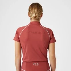 B Vertigo Women's Adara Cool Tech Training Shirt - Mineral Red -Equestrian Equipment 549145 800 800