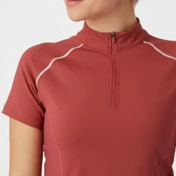 B Vertigo Women's Adara Cool Tech Training Shirt - Mineral Red -Equestrian Equipment 549147 800 800