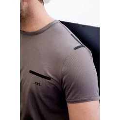 Alessandro Albanese Men's Tech T-Shirt - Dark Grey -Equestrian Equipment 550096 800 800