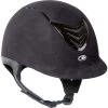 IRH IR4G Helmet - Black Amara Suede/Gloss Black Vent -Equestrian Equipment 554919 800 800