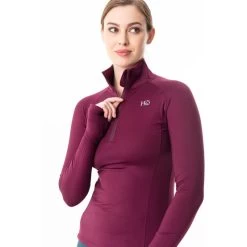 Horseware Women's Thea Tech Quarter Zip Fleece - Beetroot