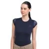 Cavalliera Women's Contessa Short Sleeve Tech Shirt - Navy Blue 1 Cavalliera Women's Contessa Short Sleeve Tech Shirt - Navy Blue -Equestrian Equipment 558753 800 800