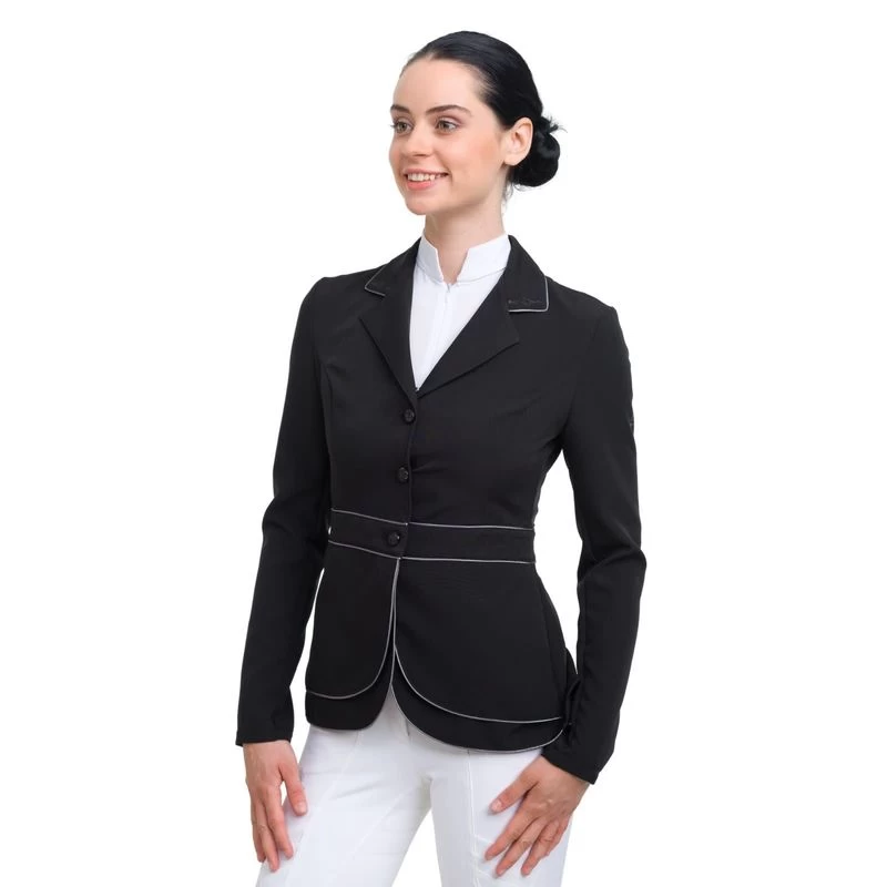 Cavalliera Women's Prima Show Jacket - Black/Grey 3 Cavalliera Women's Prima Show Jacket - Black/Grey