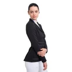 Cavalliera Women's Prima Show Jacket - Black/Grey 9 Cavalliera Women's Prima Show Jacket - Black/Grey -Equestrian Equipment 558775 800 800