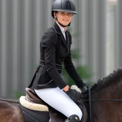 Cavalliera Women's Prima Show Jacket - Black/Grey 10 Cavalliera Women's Prima Show Jacket - Black/Grey -Equestrian Equipment 558776 800 800