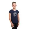 Cavalliera Kids' Jumping Star Short Sleeve Cotton Top - Navy Blue 2 Cavalliera Kids' Jumping Star Short Sleeve Cotton Top - Navy Blue -Equestrian Equipment 558939 800 800