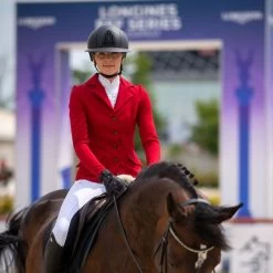 Cavalliera Women's Primetime Show Jacket - Ruby Red -Equestrian Equipment 559134 800 800