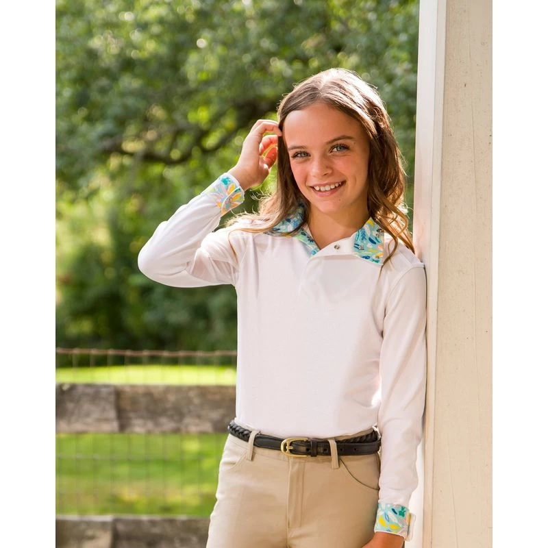Shires Aubrion Kids' Equestrian Style Shirt - Summer Daze 5 Shires Aubrion Kids' Equestrian Style Shirt - Summer Daze - Image 3