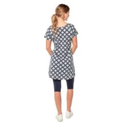 EQL Women's Everyday Tunic Dress - Indigo Tiles 8 EQL Women's Everyday Tunic Dress - Indigo Tiles -Equestrian Equipment 566142 800 800