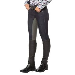 Kerrits Women's Stretch Denim Full Seat Breeches - Classic Dark Blue -Equestrian Equipment 570718 800 800