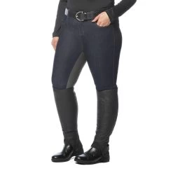 Kerrits Women's Stretch Denim Full Seat Breeches - Classic Dark Blue -Equestrian Equipment 570719 800 800