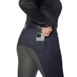 Kerrits Women's Stretch Denim Full Seat Breeches - Classic Dark Blue -Equestrian Equipment 570720 800 800
