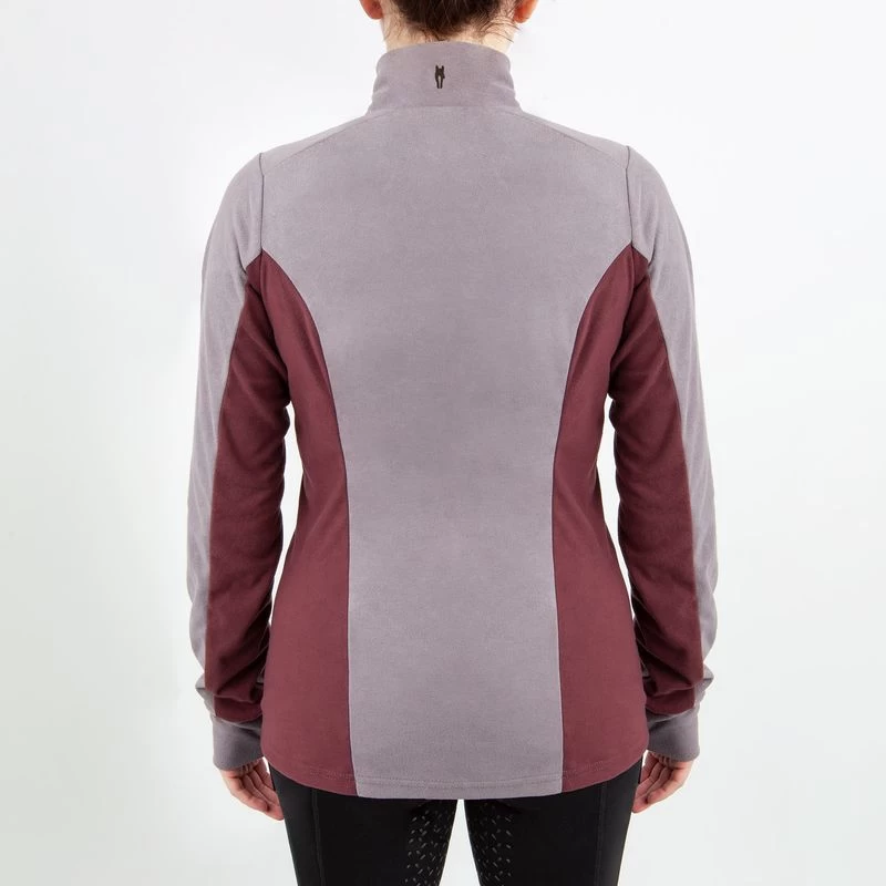 Irideon Kids' Chinchillaaah 1/4 Zip Top - Fig/Henna 5 Irideon Kids' Chinchillaaah 1/4 Zip Top - Fig/Henna - Image 3