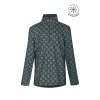 Kerrits Kids' Up Tempo Fleece Tech Top - Spruce Bit Of Frost 1 Kerrits Kids' Up Tempo Fleece Tech Top - Spruce Bit Of Frost -Equestrian Equipment 574881 800 800