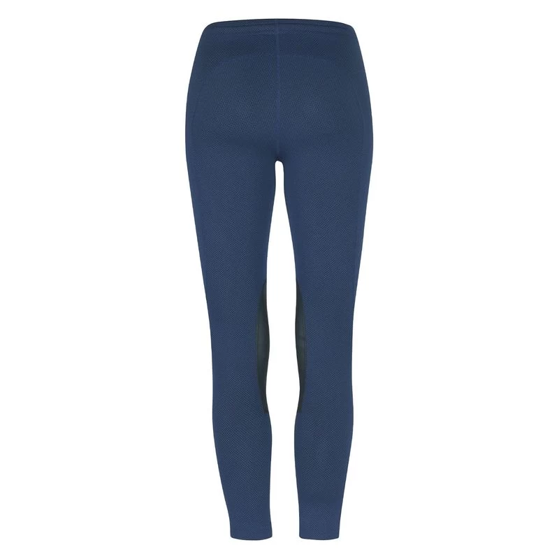 Kerrits Kids' Fleece Lite II Knee Patch Tights - Admiral Herringbone 4 Kerrits Kids' Fleece Lite II Knee Patch Tights - Admiral Herringbone - Image 2