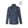 Kerrits Kids' Up Tempo Fleece Tech Top - Admiral Winter Bloom -Equestrian Equipment 574970 800 800