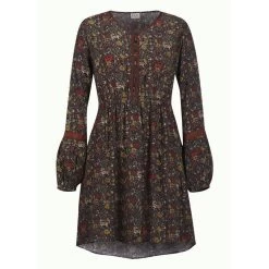 EQL Women's Ecovero Boheme Tunic Dress - Cinnabar Enchanted Garden