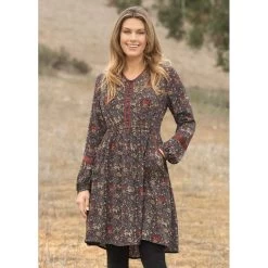EQL Women's Ecovero Boheme Tunic Dress - Cinnabar Enchanted Garden -Equestrian Equipment 582304 800 800